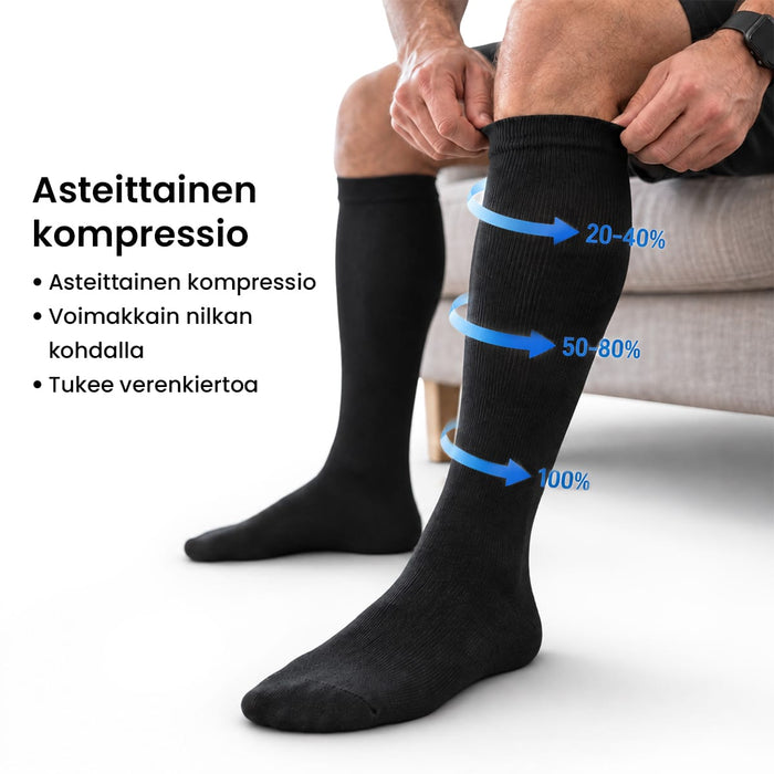 Kompressiosukat 20-30 mmHg (5-pack)