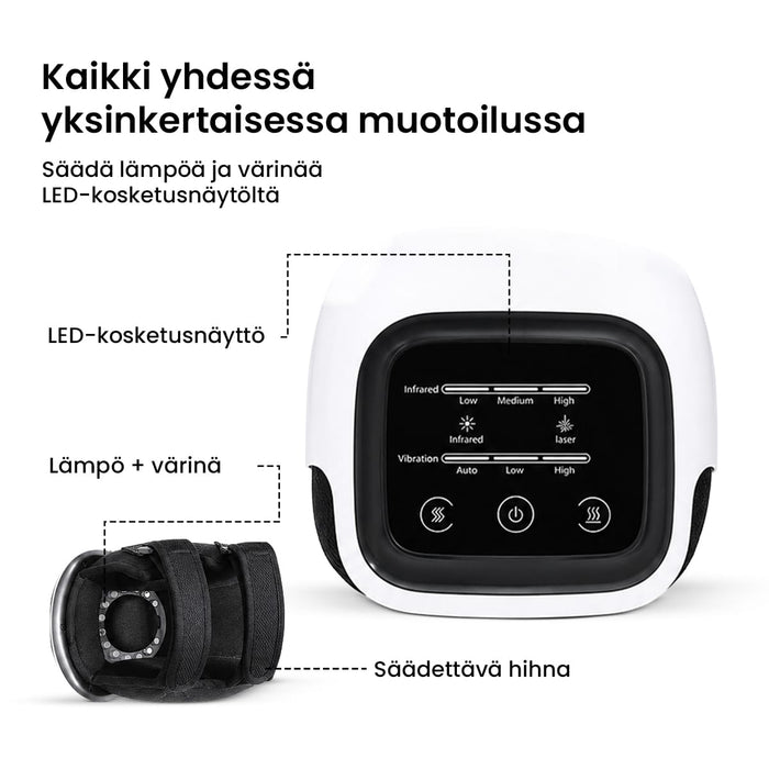 Polvihierontalaite lämmöllä ja värinällä