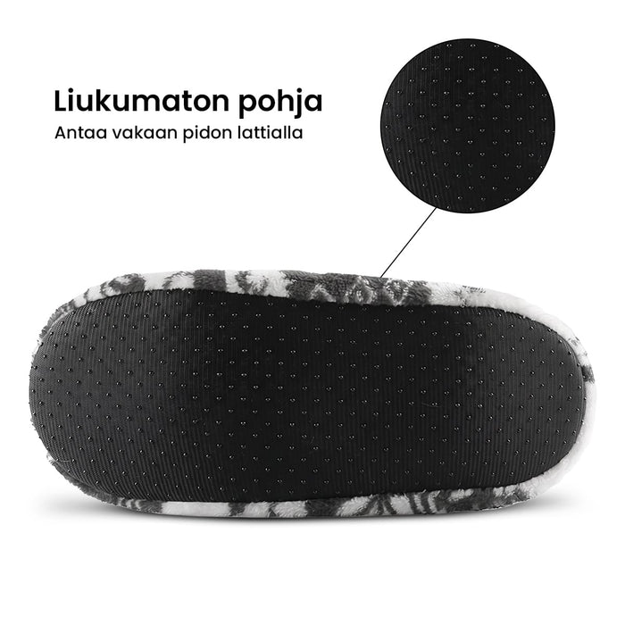Vuoratut tossusukat hirvikuviolla